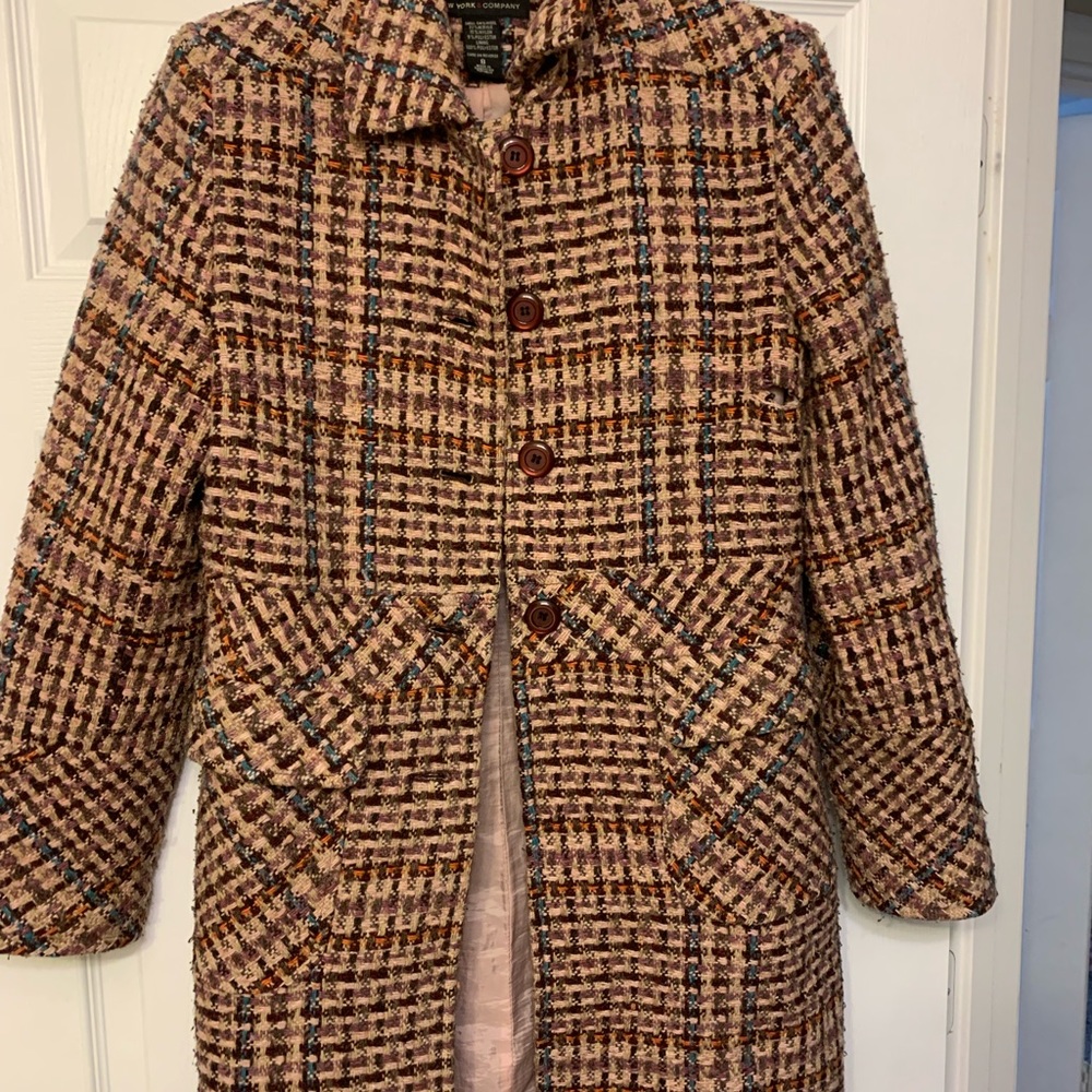 New York and company tweed jacket